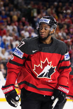 Kanadas Wayne Simmonds i semifinalen mellan Kanada och