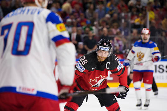 Kanadas Claude Giroux i semifinalen mellan Kanada och