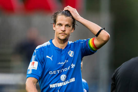 Halmstads Fredrik Liverstam deppar