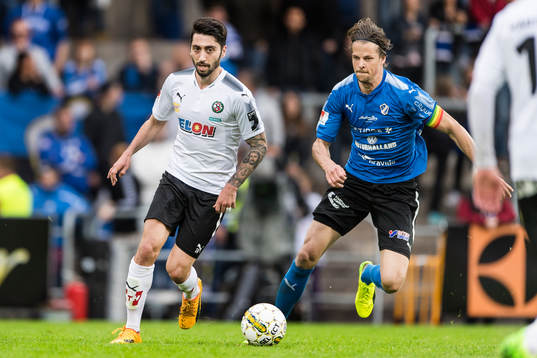 Örebros Nahir Besara och Halmstads Fredrik Liverstam
