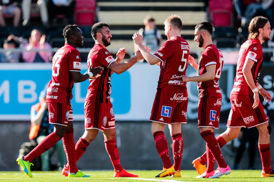 Östersunds Brwa Nouri jublar