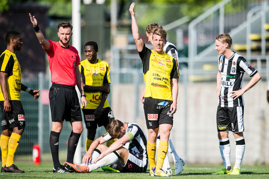 Landskronas Måns Ekvall skadades