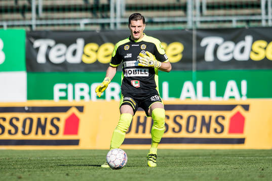 Landskronas målvakt Ivo Vazgec