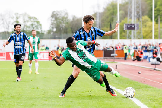 Hammarbys Joseph Aidoo och Sirius Philip Haglund