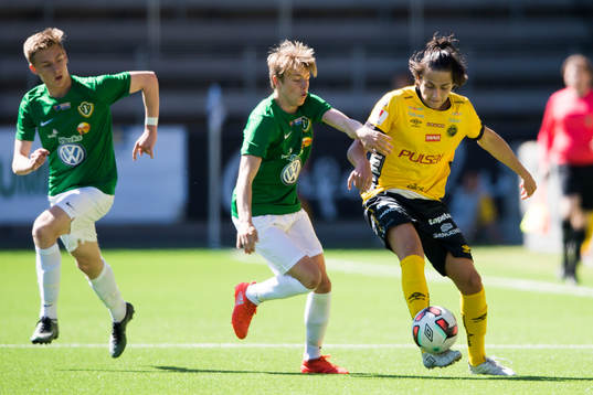 Elfsborgs Aleksandar Ceganjac och Jönköpings Emil Holmgren