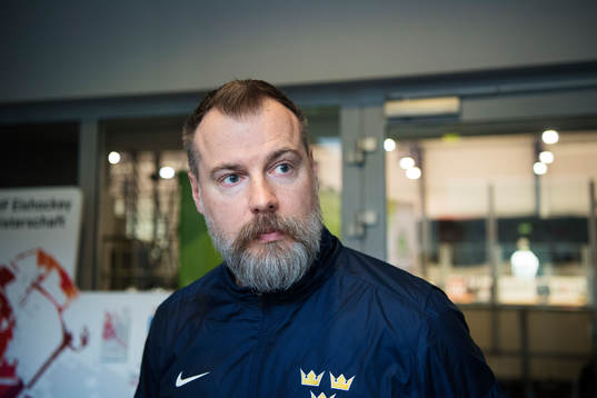 Förbundskapten Rikard Grönborg på Sveriges