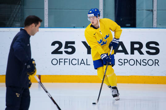 William Nylander på Sveriges ishockeylandslags