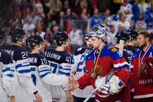 Bläddra bland fler bilder av Ishockey, ishockey-VM 2017, dag 17, bronsmatch, Ryssland - Finland