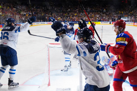 Finlands Mikko Rantanen, Veli-Matti Savinainen och Juuso