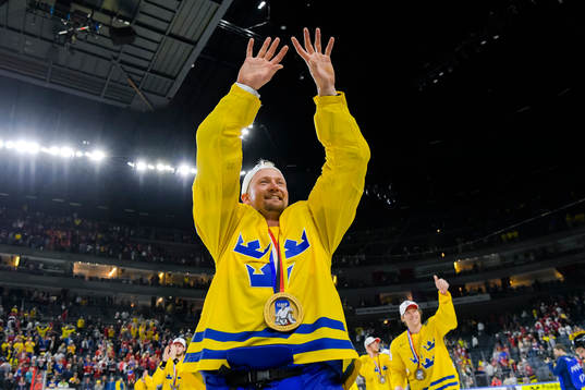 Sveriges Anton Strålman jublar