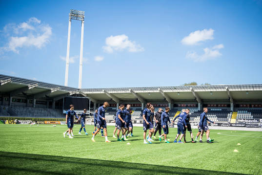 under en träning med IFK Göteborg