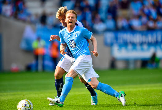 Norrköpings Nicklas Bärkroth och Malmö FFs Anders
