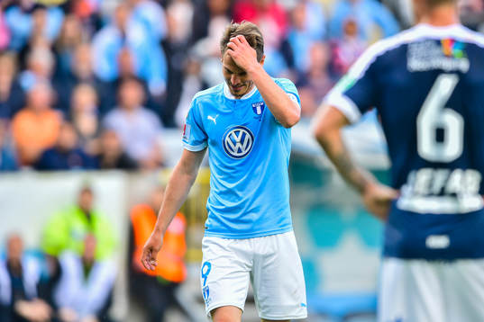 Malmö FFs Markus Rosenberg deppar