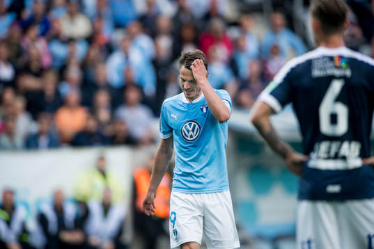 Malmö FFs Markus Rosenberg deppar