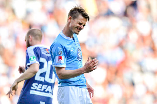 Malmö FFs Markus Rosenberg deppar