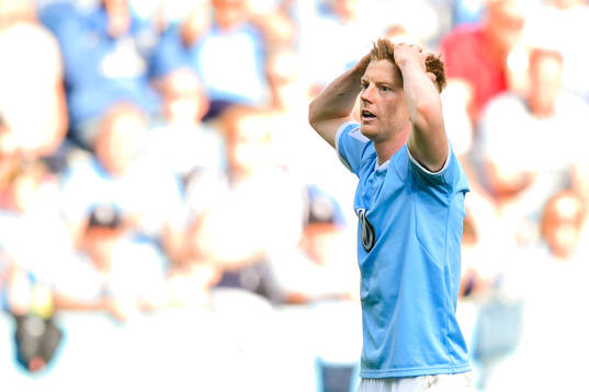 Malmö FFs Anders Christiansen deppar