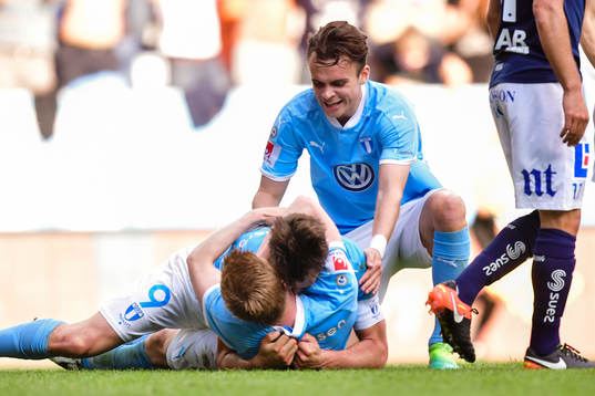 Malmö FFs spelare jublar