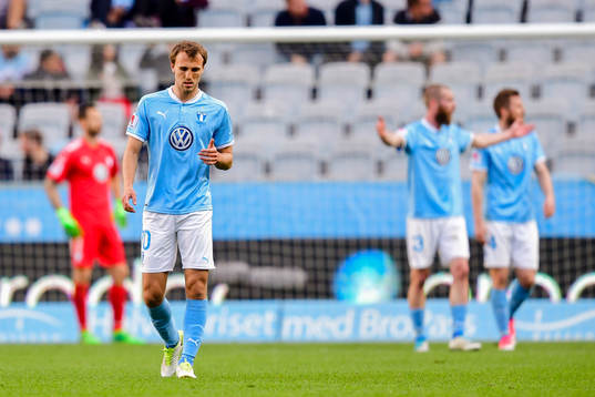 Malmö FFs Magnus Wolff Eikrem deppar