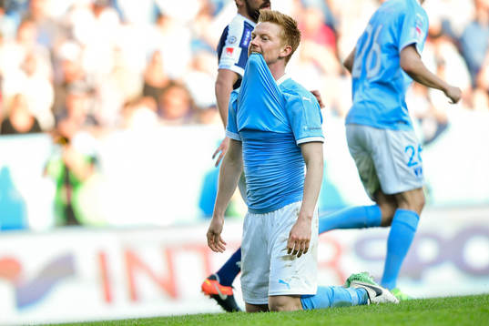 Malmö FFs Anders Christiansen deppar