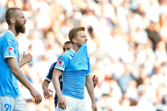 Malmö FFs Anders Christiansen deppar