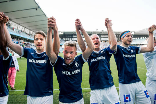 Norrköpings Nicklas Bärkroth, Andreas Johansson och Jon