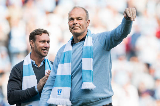 Fd Malmö FF spelaren Janne Möller hyllas