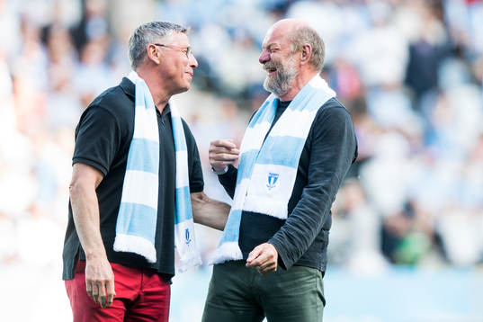 Fd Malmö FF spelarna Roy Andersson och Thomas Sjöberg