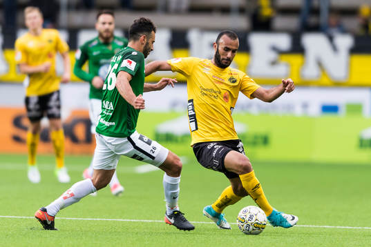 Elfsborgs Issam Jebali och Jönköpings André Calisir