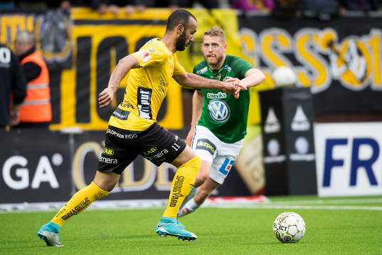 Elfsborgs Issam Jebali och Jönköpings Stefan Karlsson