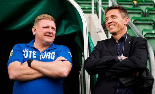 Göteborgs assisterande tränare Alf Westerberg och