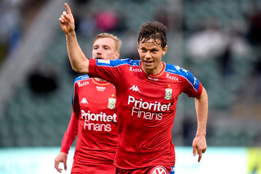 IFK Göteborgs Mads Albaek jublar