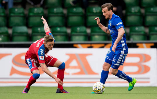IFK Göteborgs Sören Rieks och Sundsvalls Eric Larsson