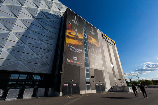 Exteriör av Friends Arena