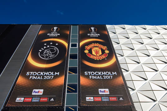 Exteriör av Friends Arena