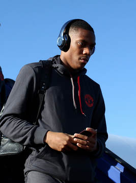 In this handout image provided by UEFA,  Anthony Martial of