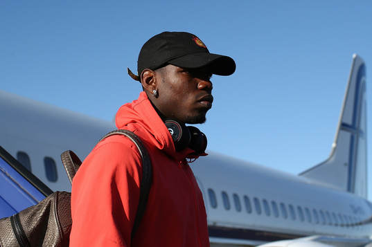 In this handout image provided by UEFA,  Paul Pogba of