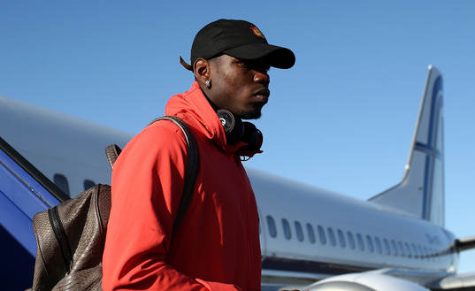 In this handout image provided by UEFA,  Paul Pogba of