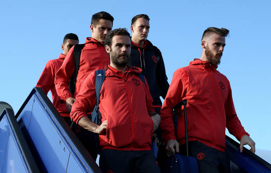 In this handout image provided by UEFA,  Juan Mata, David