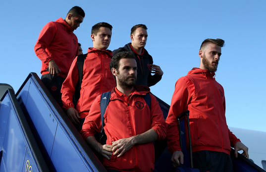 In this handout image provided by UEFA,  Juan Mata, David