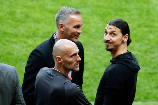Patrik Andersson och Manchester Uniteds Zlatan Ibrahimovic