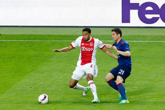 Ajax Jairo Riedewald och Manchester Uniteds Ander Herrera