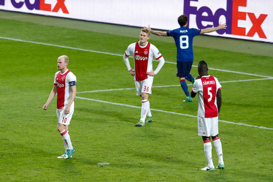 Ajax Davy Klaassen, Matthijs de Ligt och Davinson Sánchez
