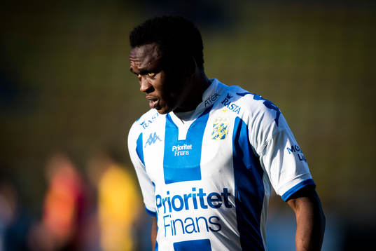 uIFK Göteborgs Lawson Sabah nder fotbollsmatchen i U21