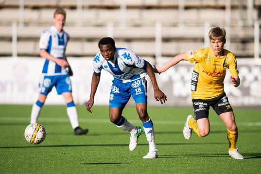 IFK Göteborgs Lawson Sabah och Elfsborgs Anton Thorsson