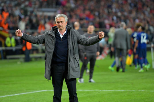 under finalen i Europa League mellan Ajax och Manchester