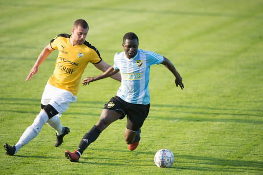 IFK Hässleholms Abelto Ikose i matchen i division 2 mellan