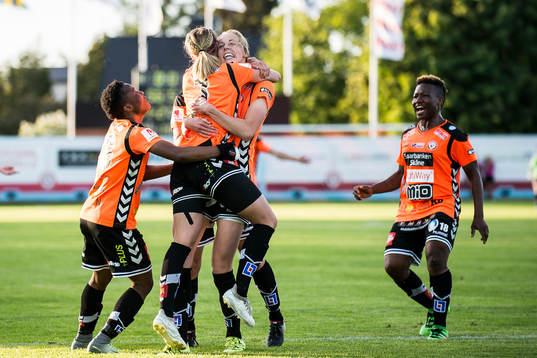 Kristianstads Hanna Sandström jublar