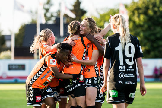 Kristianstads Hanna Sandström jublar