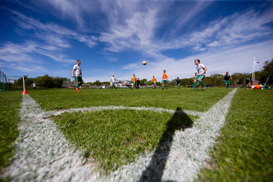 under fotbollsmatchen i Div 5 mellan Styrsö och Donsö