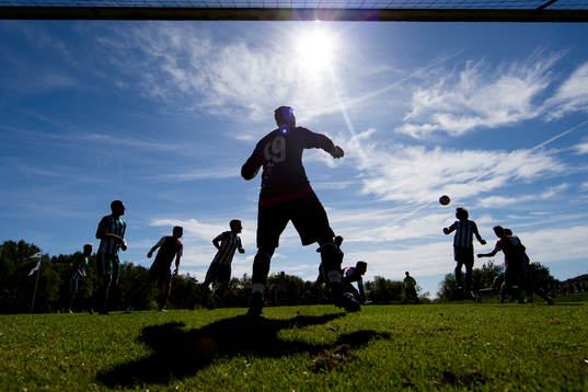 under fotbollsmatchen i Div 5 mellan Styrsö och Donsö